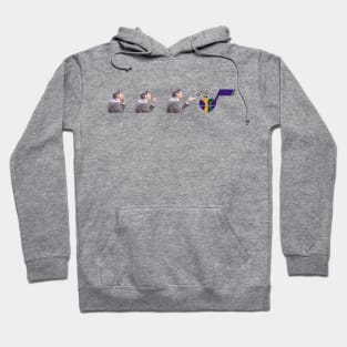 Jerry Sloan: A Love Story (mardi gras colors) Hoodie